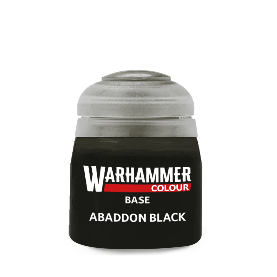 Warhammer Citadel Paints , Base: Abaddon Black (12ml)